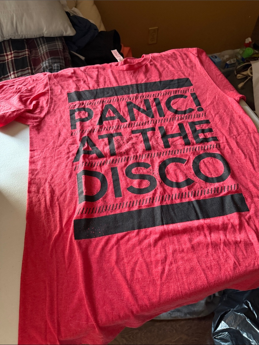 Panic! At The Disco Graphic Tee - Red and Black